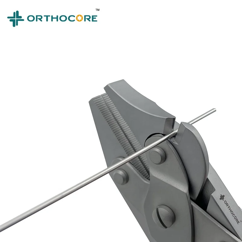 Orthopedic Surgical Instruments Manual Power Source Flat Nosed Parallel Pliers K Wire Cutter