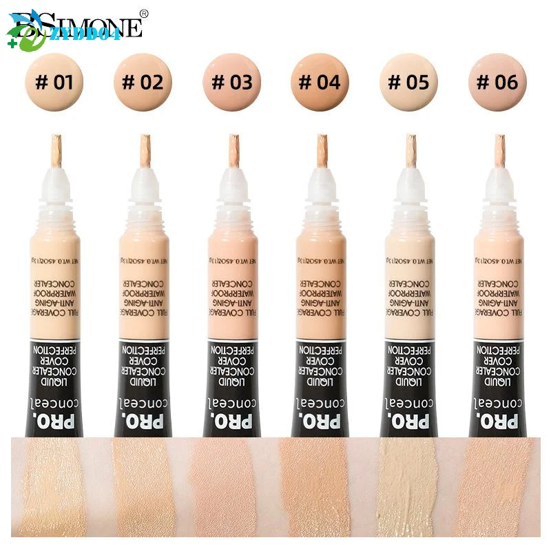 ● 13g professionele concealer flexibele concealer hydraterende vloeibare foundation om donkere kringen en acnevlekken te bedekken