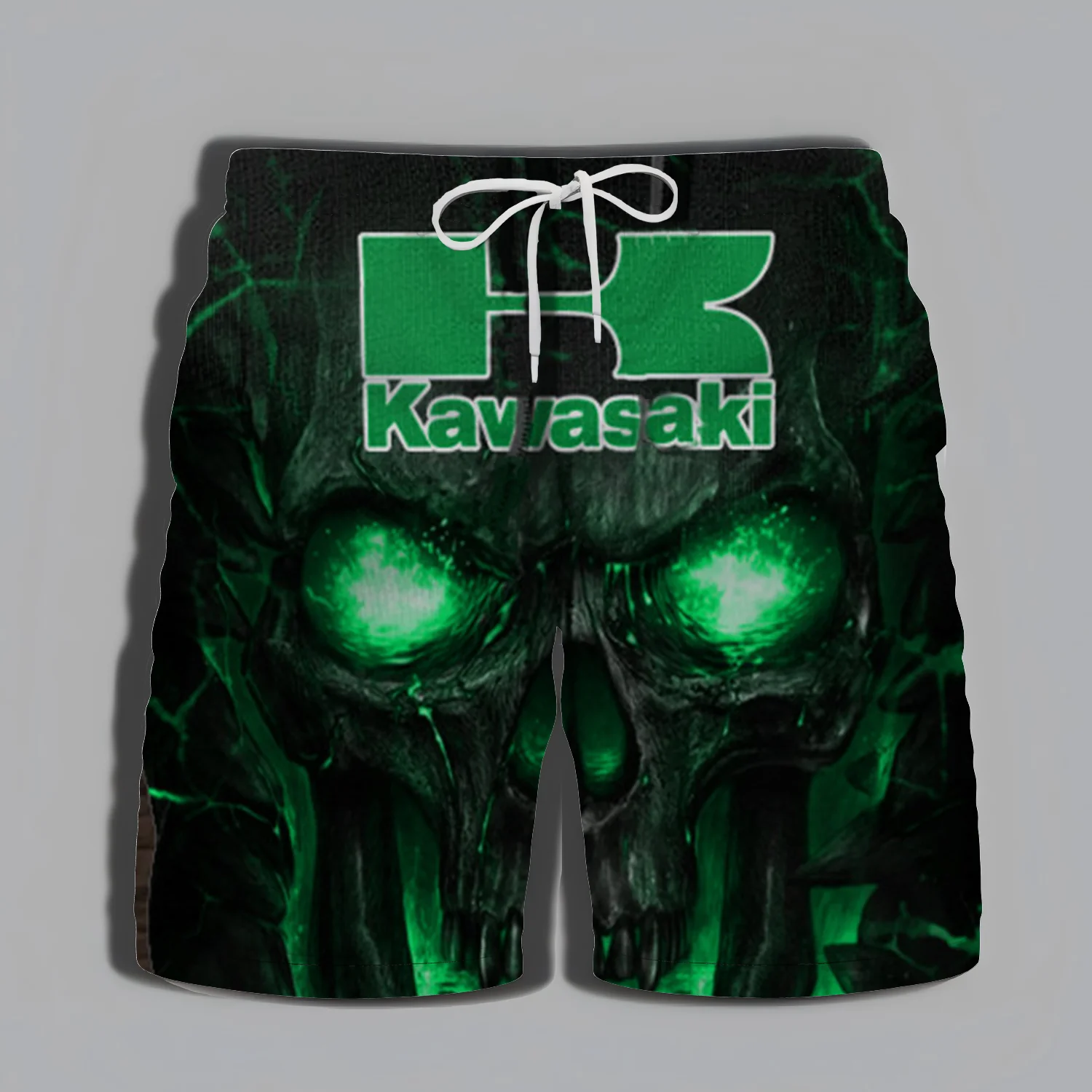 Kawasaki Adventure Gym, Swimming, Men's Shorts, Streetwear, Men's High-quality Shorts, Men's Summer, Men's Motorcycles, Beach - Image 6