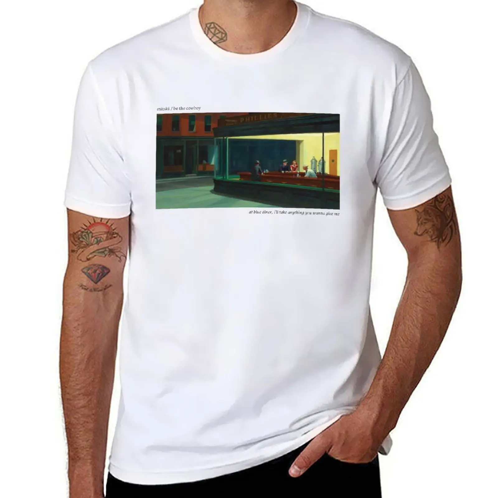 

old nighthawks T-Shirt t shirt man designer t shirts for man graphic vintage T-Shirt