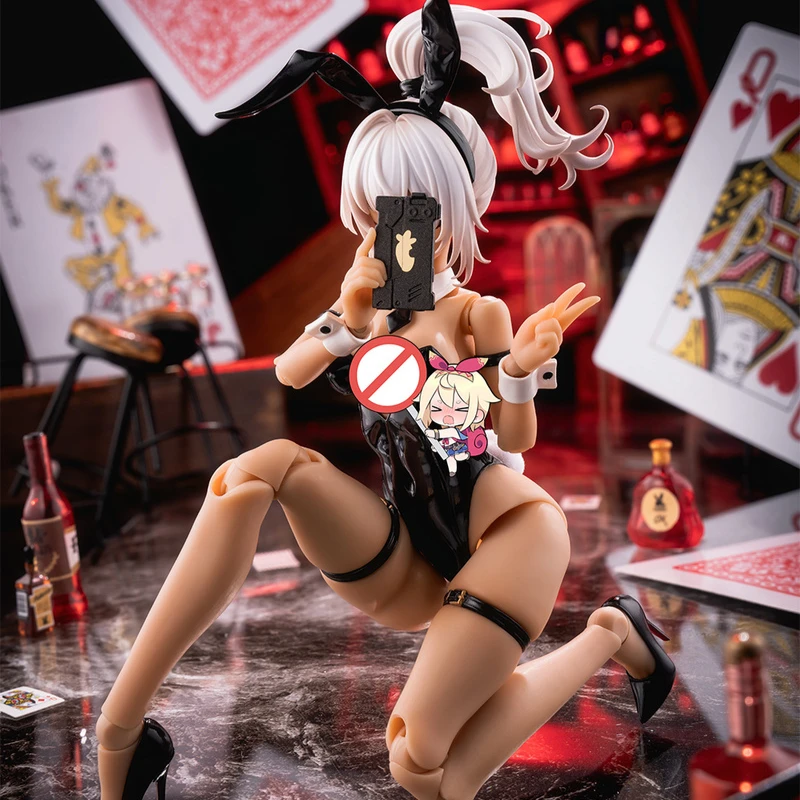 Caracol concha quadro braços menina irene sexy coelho menina modelo, leve sem flash, ferramenta-livre fácil montagem, coleção mecha