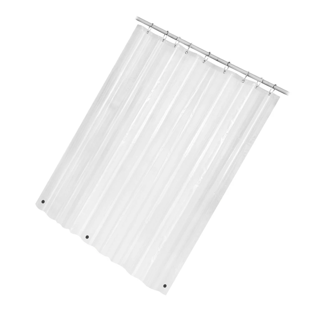 

Shower Curtain Transparent Waterproof Household Dorm Bathroom Bath Screen Drape Curtains ple Decor Accessories