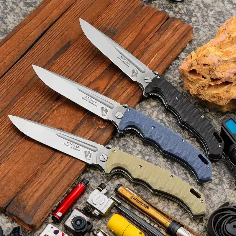 Pocket Boker DA104 Folding Knife 5Cr13Mov Tanto Blade Wood Handle Outdoor Survival Tactical Knives Camping Hunting EDC Tool