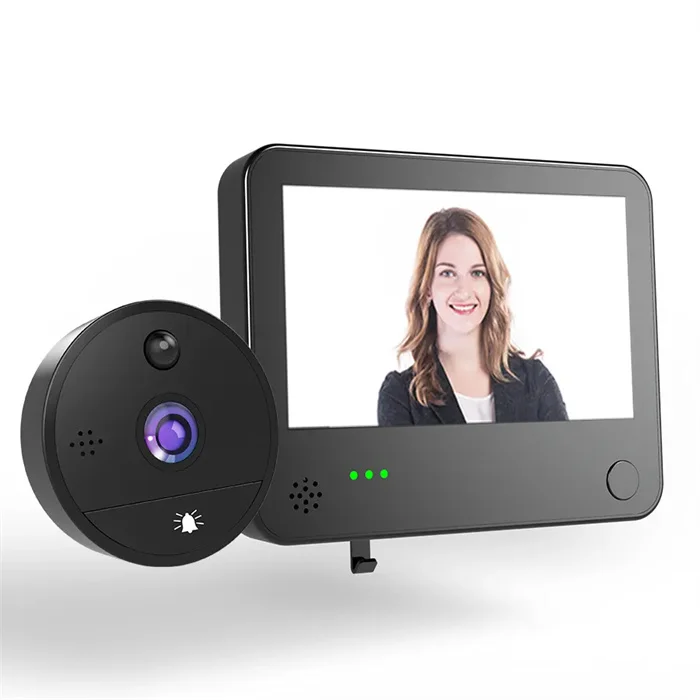 4.3 Inch LCD Display Night Vision Photo Video Electronic Cat Eye Doorbell