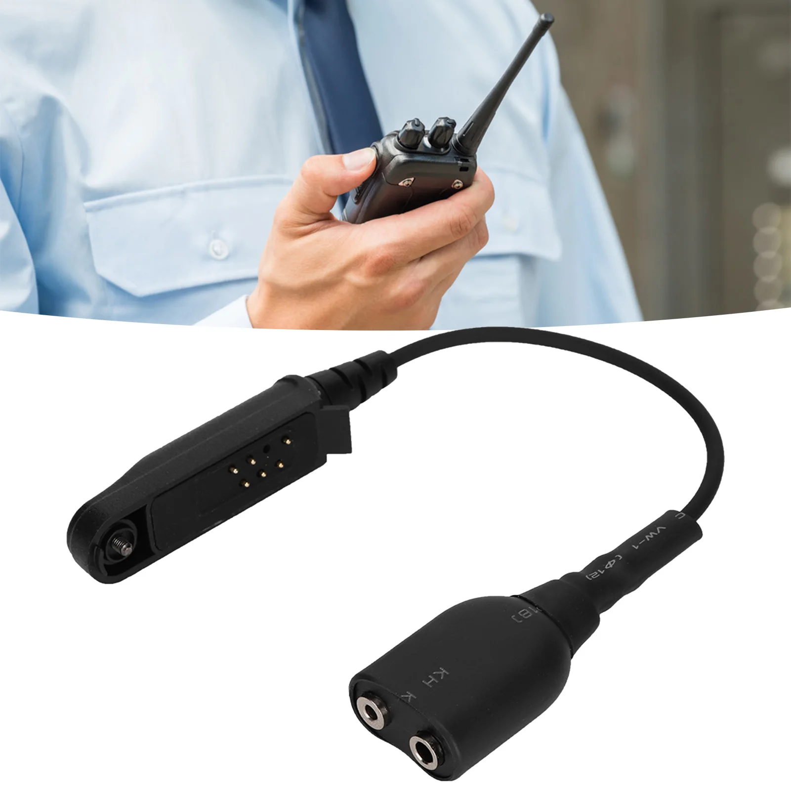 

A58 K head 2Pin Walkie Talkie Audio Cable Adapter for Baofeng BF 9700 A 58 UV XR