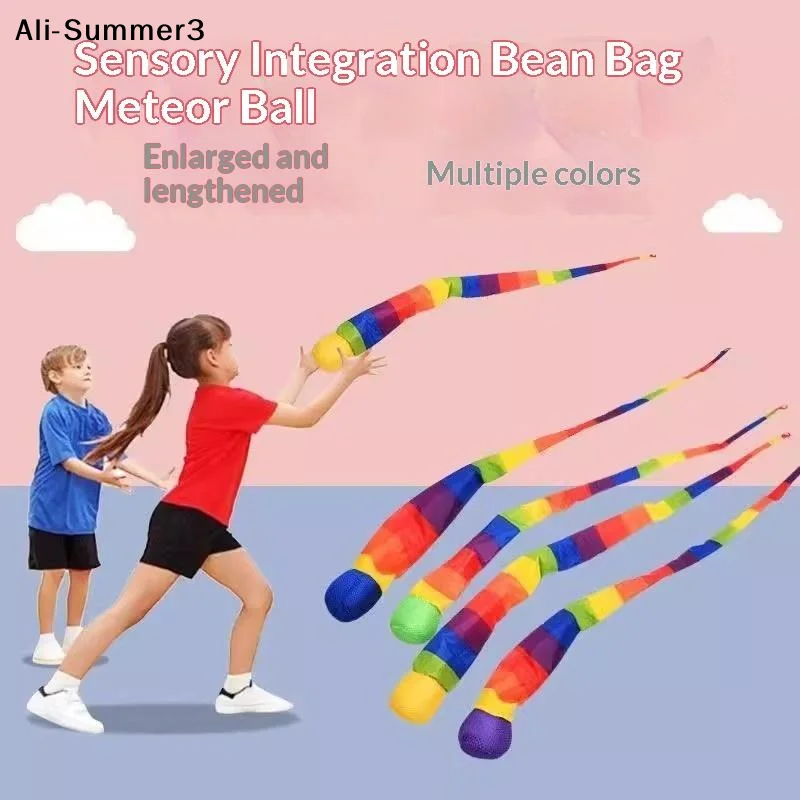 

【Sk】1/3/5Pcs Interactive Rainbow Windproof Sandbag Children's Parent Child Outdoor Toy Meteor Ball Sandbag Sensory Training