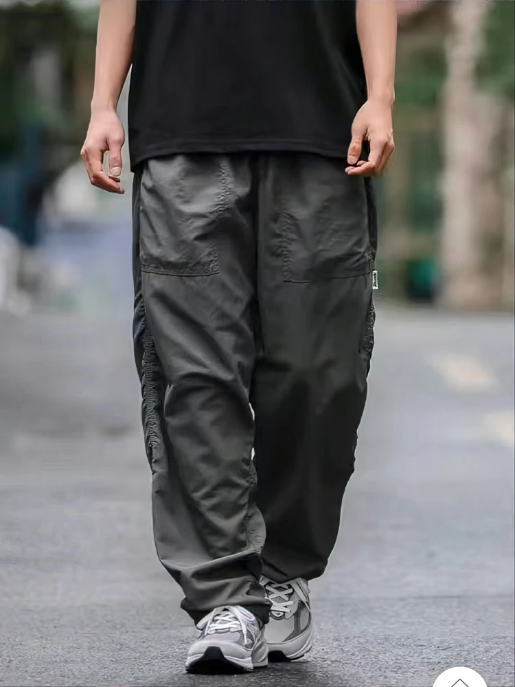 Outdoor Waterproof Parachute Pants Men Casual Baggy Wide leg Motorcycle Pants Streetwear Sport Jogger Sweatpants Trousers - Image 6