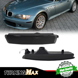 Smoked Lens Car Front Fender Side Marker Light Housing Shells For 1996-2002 BMW Z3 M Coupe Roadster, No Bulb / Socket