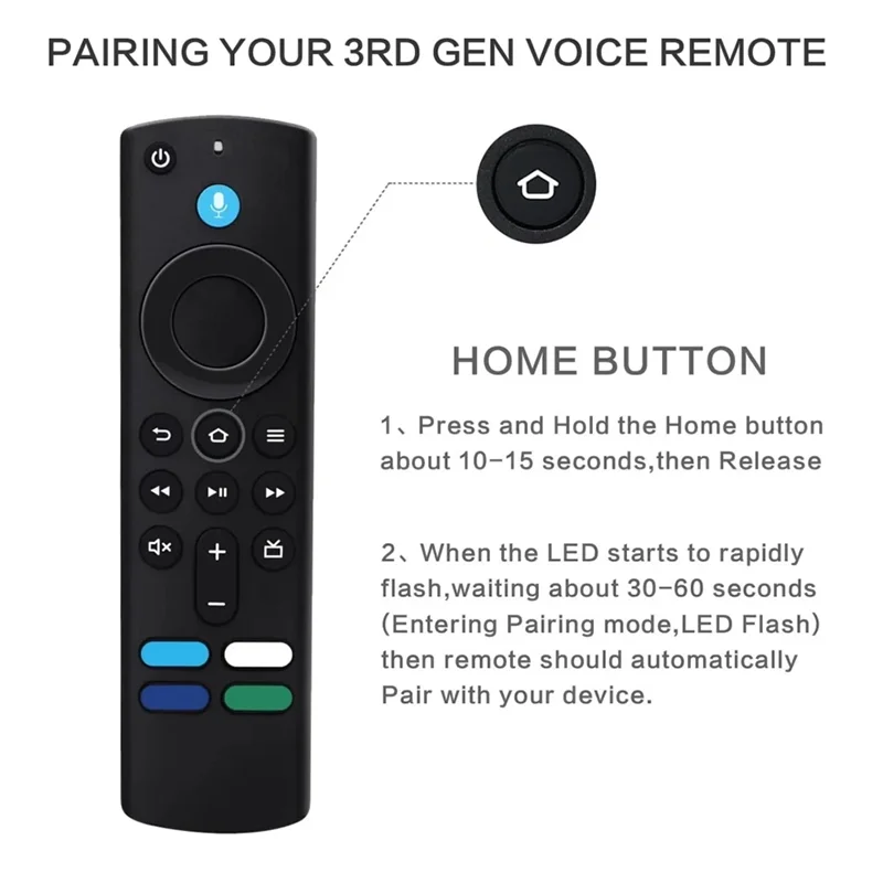 Replacement Voice Remote Control for Fire TV Stick 4K Max 3rd Gen Stick Lite Cube Smart TV Controller Works with Alexa