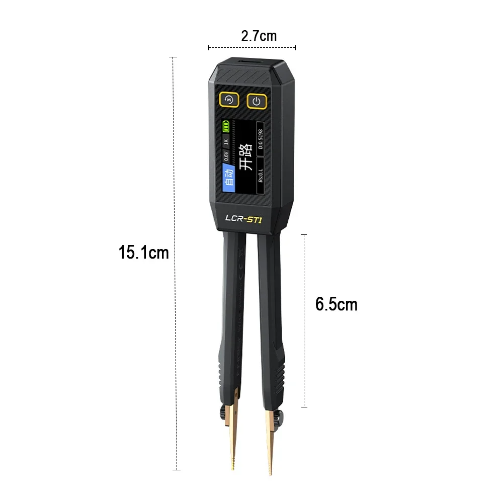 Professional Digital Smart Tweezer LCR SMD ESR Tester for Resistance Inductance Electronic Component Measurement Multimeter Tool