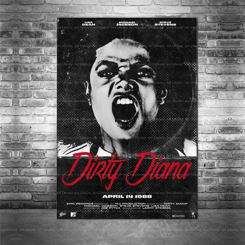Singer Michael Jackson Pop Music Album Poster Classic Song Thriller Canvas Painting Prints Wall Pictures Home Decor Gifts