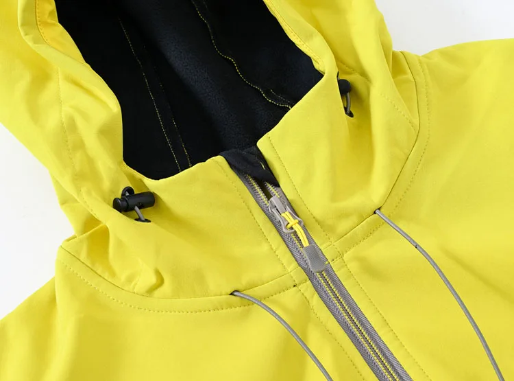 Outdoor Women's Hooded Soft  Jacket Casual Windbreaker Coat plus Size Autumn Winter Fashion Commute Polyester Fiber