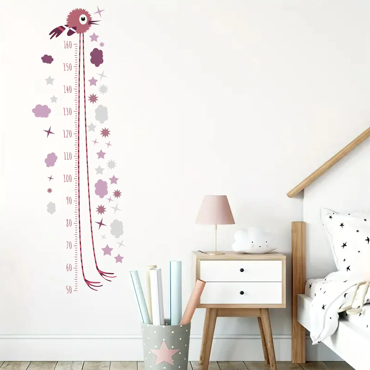 Birds Height Measurement Wall Stickers for Kids Room Height Ruller Grow Up Chart Wall Decals for Baby Nursery Room Decoration