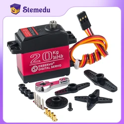 DS3218 Pro Digital Servo 20KG 180/270 Degree High Speed Dsservo IP66 Waterproof Baja Metal Gear 25T Arm for 1/8 1/10 1/12 RC Car