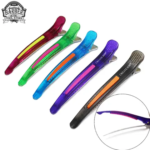 Horquilla de plástico segmentada para peluquero, accesorios de estilismo, pinzas para cortadora de pelo, herramientas profesionales de peluquería