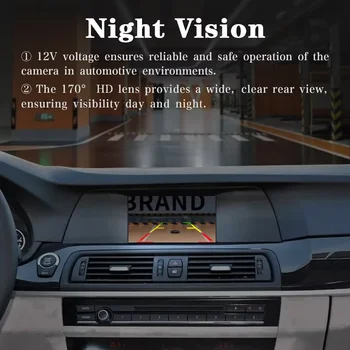 AUTOTOP 適用於BMW 5 系列 F10 F11 3 系列 F30 F31 F32 X3 F25 X4 F26 X5 F15 的汽車後視攝像頭,帶倒車後備箱把手和停車輔助線 8 最佳銷售 BMWF30倒車攝影機 - №6