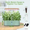 Countertop hydroponics growing Ultimate 12-Pod Aeroponic Herb Garden with LED for Kitchen Office
