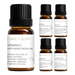 15Ml Essential Oils for Face 100% Natural Essential Oils Set  Vitamin C Facial Care Essence Oil Soothing Moisturizing Rose oil