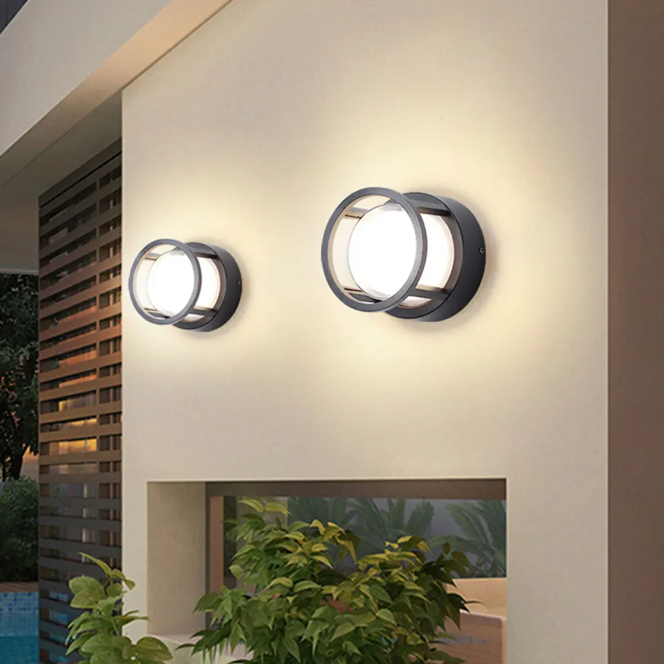 LED Outdoor Wall Light AC110V 220V Motion Sensor Waterproof IP66 Wall Lamp Indoor Modern living room corridor decorative lights