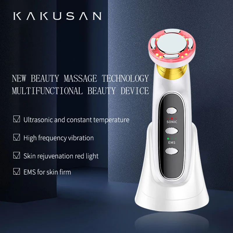 KAKUSAN Beauty Outlet الكهربائية بالموجات فوق الصوتية LED مكافحة الشيخوخة تجديد الجلد شد الوجه الاستخدام المنزلي جهاز التجميل #2