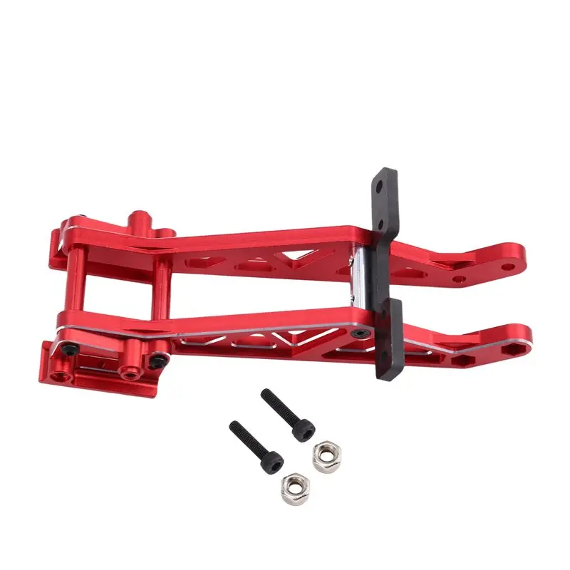 A84F-1Set CNC Metal Adjustable Heavy Duty Rear Wing Mount For Losi 1/24 Micro-B 2WD LOS-1770S Rc Car Part Red