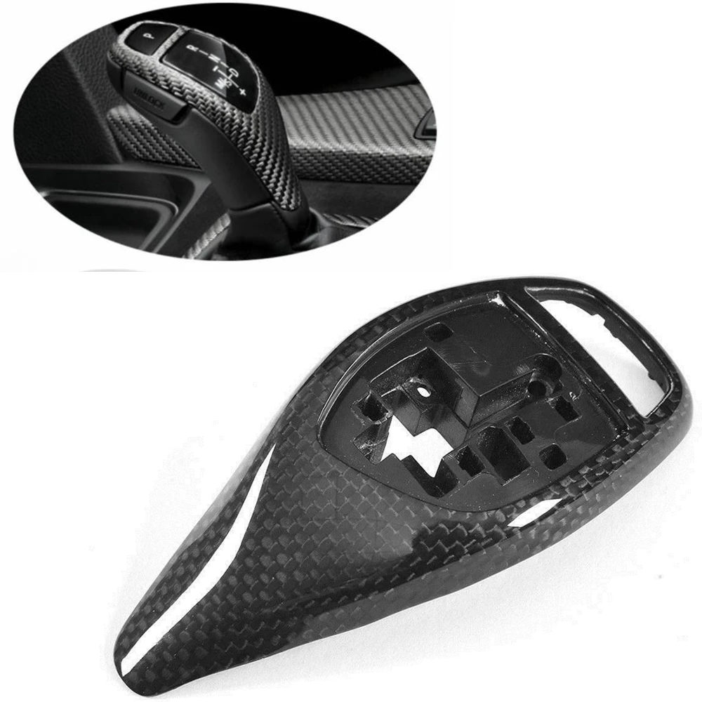 

For BMW F20 F22 F30 F32 F10 Fit M Sport 2012-2017 Carbon Fiber Gear Head Shift Knob Cover Trim Replacement Console Shifter Cap