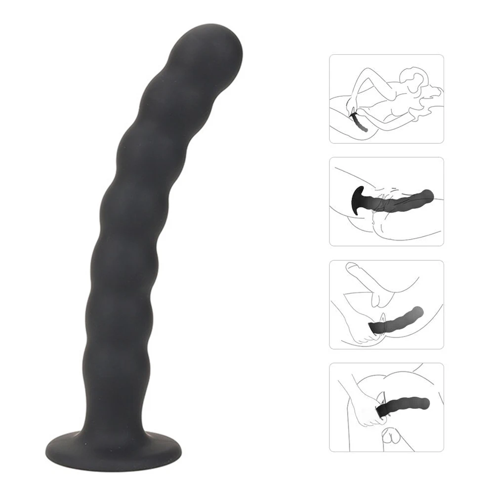 Sex Toys for Man and Woman Anal Plug Prostate Massager Sex Products Vaginal Stimulator With Strong Sucker Silicone Bead Dildo