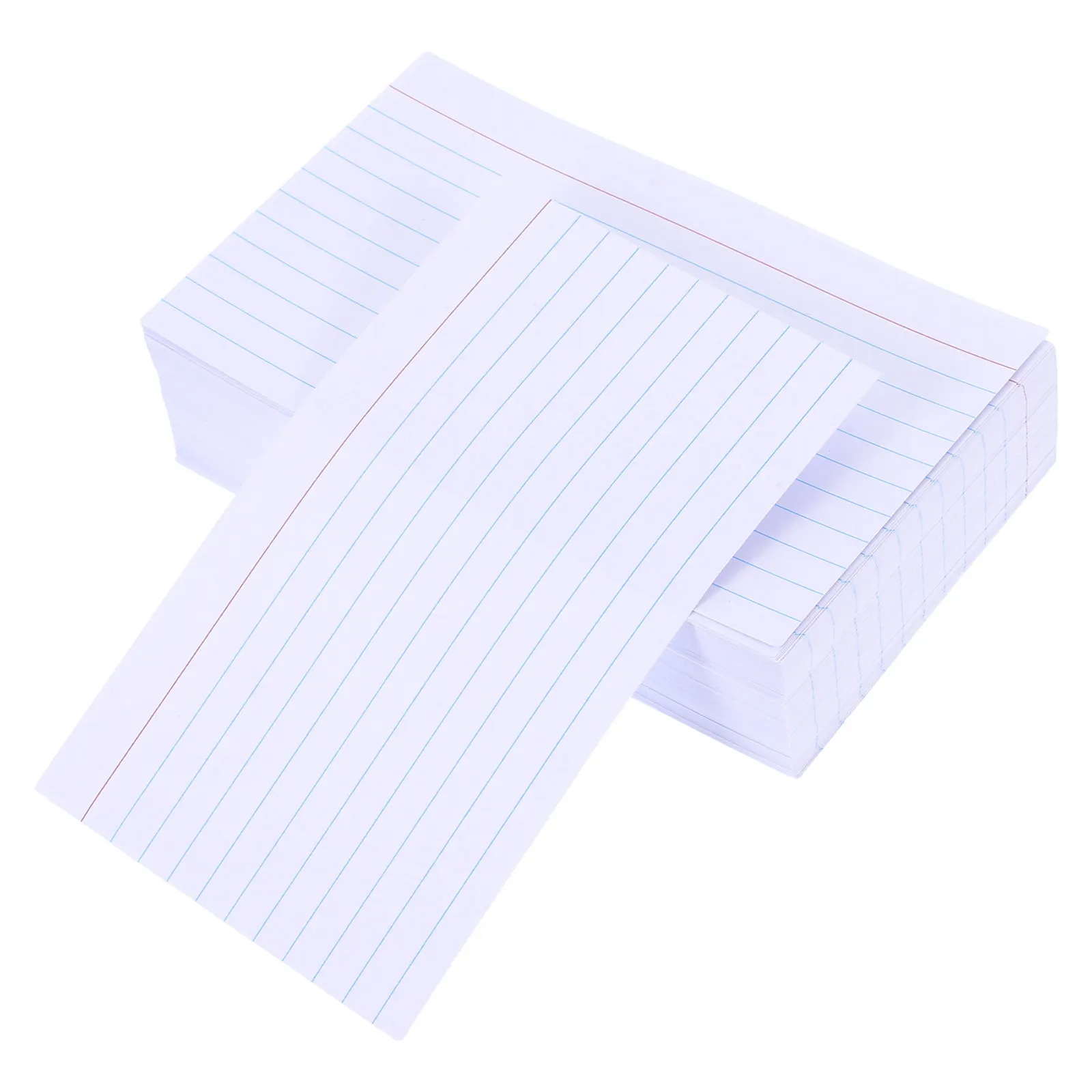 

200Pcs Large Lined Index Cards for Studying Vocabulary Flashcards College Students Portable Ruled Note Cards Blank Paper