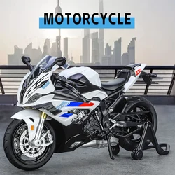 Модель гоночного мотоцикла 1:12 S1000RR M версия, литая металлическая модель мотоцикла из сплава, для пересеченной местности, со звуком, детская игрушка в подарок