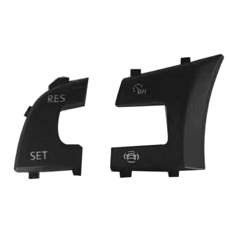 Leading-5G0959442 Car Steering Wheel Left Multifunction Button Cover Black ABS For VW Tiguan Golf 7 7.5 Jetta Arteon Troc R-Line