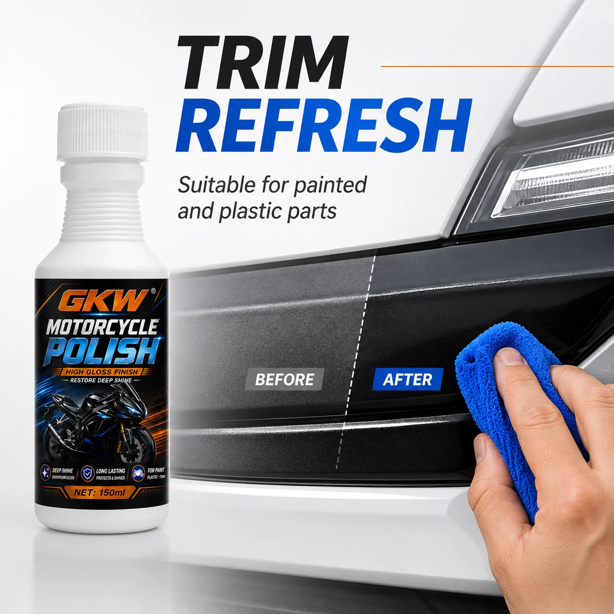 Special Polishing and Glazing Paste for Car Paint Surfaces, Deeply Removes Fine Scratches and Oxidation Layers, Enhances Vehicle Shine, Protects Against Uv Rays, and Provides Long-Lasting Paint Protection Wax Paste