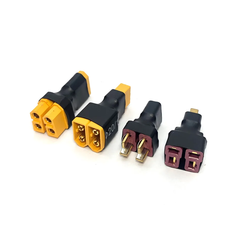 Adapter XT30 XT60 XT90 TRX T Plug Deans Female to Male Connectors Plug RC Car Airplane Drone Boat Lipo Battery Control Parts DIY