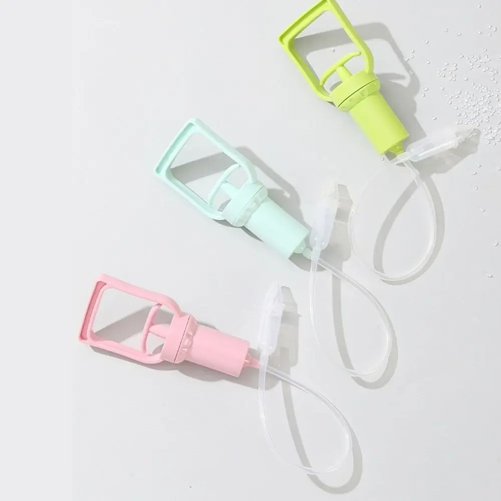Silicone Head Newborn Nose Cleaner Pull Type Reusable Children Nasal Aspirator Anti Backflow Cleanable Nasal Wash Toddler