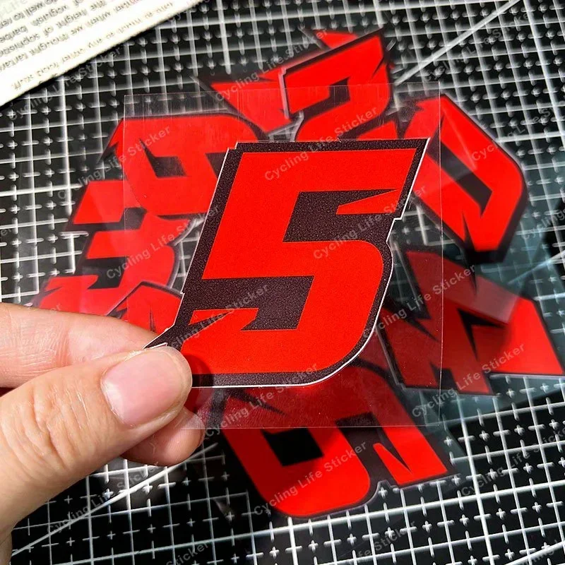 1PC Fashionable Racing Number Car Sticker, Sporty Decal for Car, Ideal for Adding a Racing Look to Your Automobile