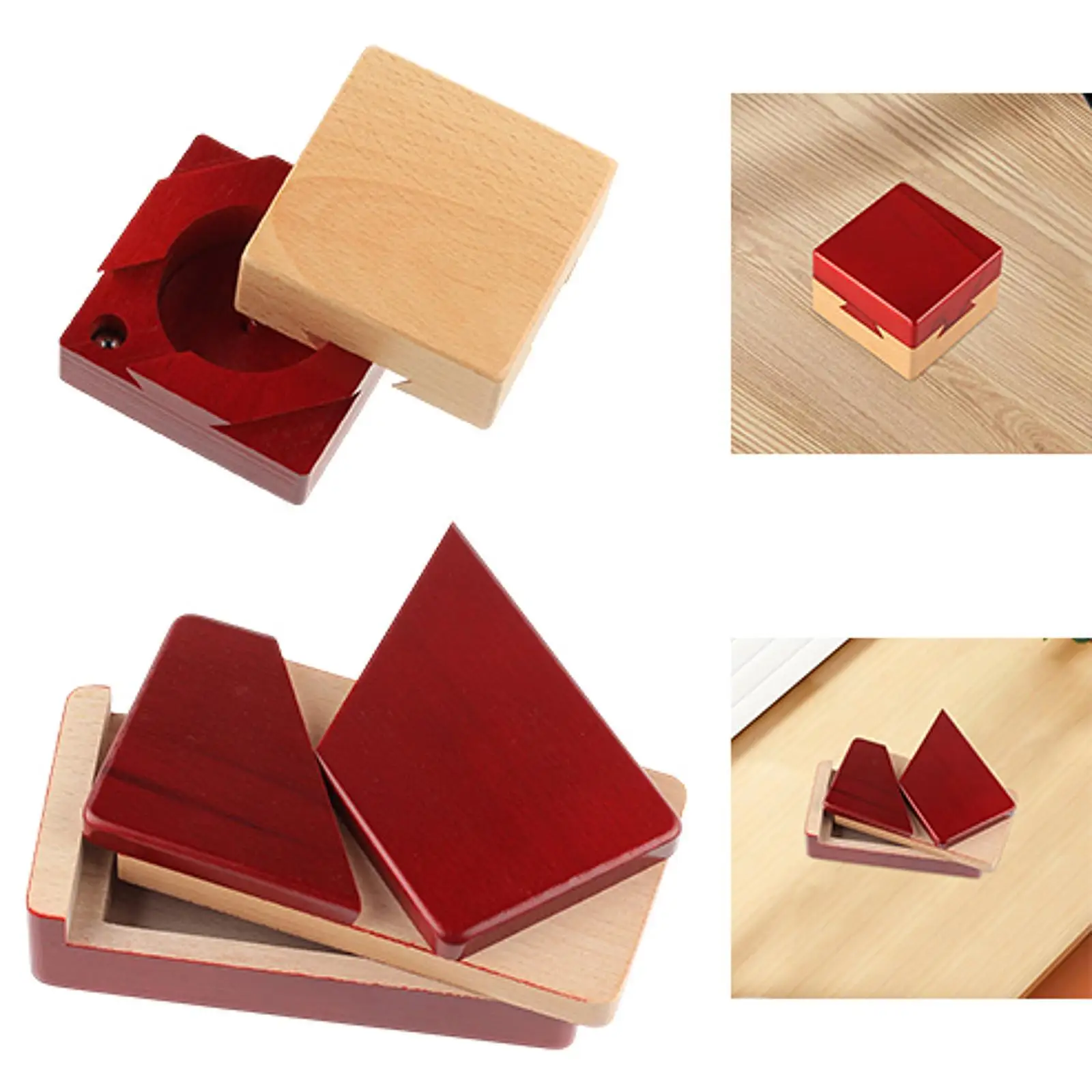 Casse-tête en bois, jouet éducatif mental, boîte à bibelots, boîte d'argent de jeu pour adultes, carte cadeau d'anniversaire, d'apprentissage de noël