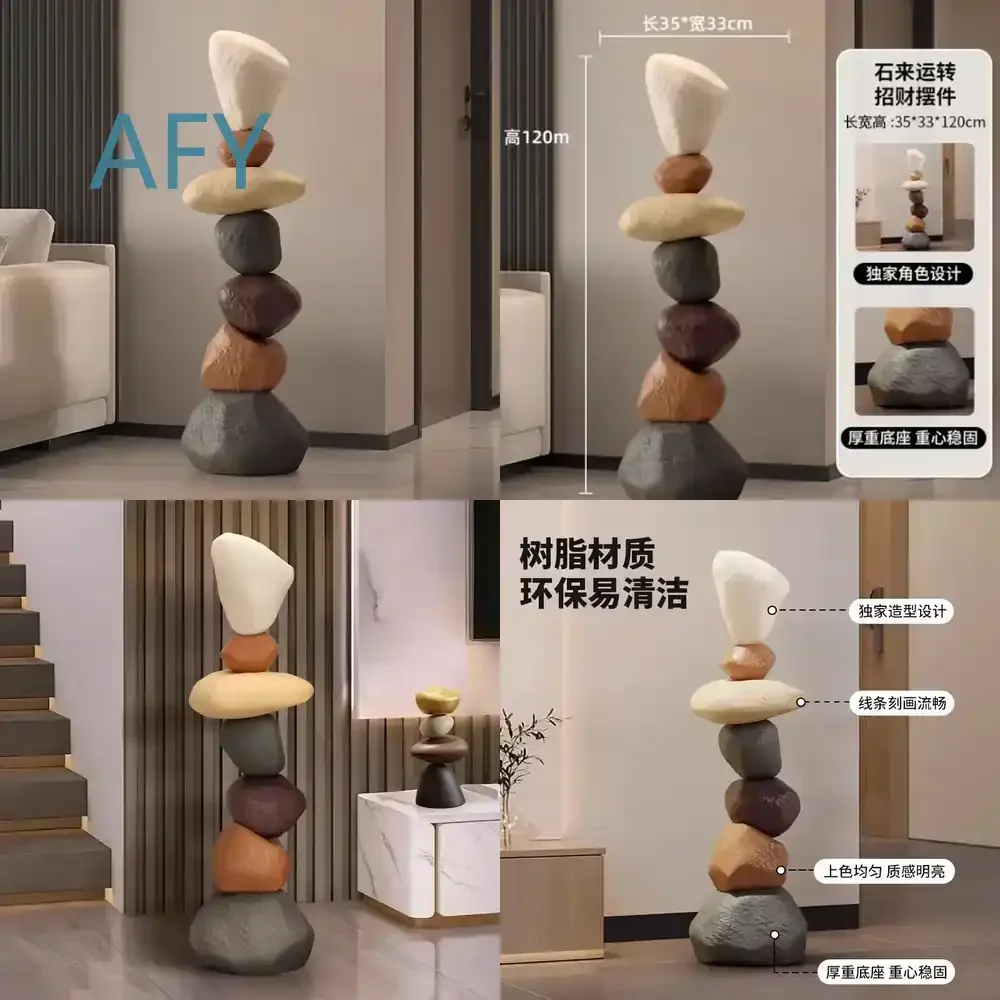 Bearing Good Luck Large Floor Decor for Living Room TV Cabinet for Luxury High End Housewarming Gift Unique Minimalist