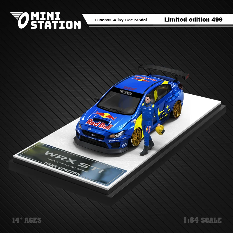 Mini Station 1:64 WRX STi rally car RB Diecast Model Car