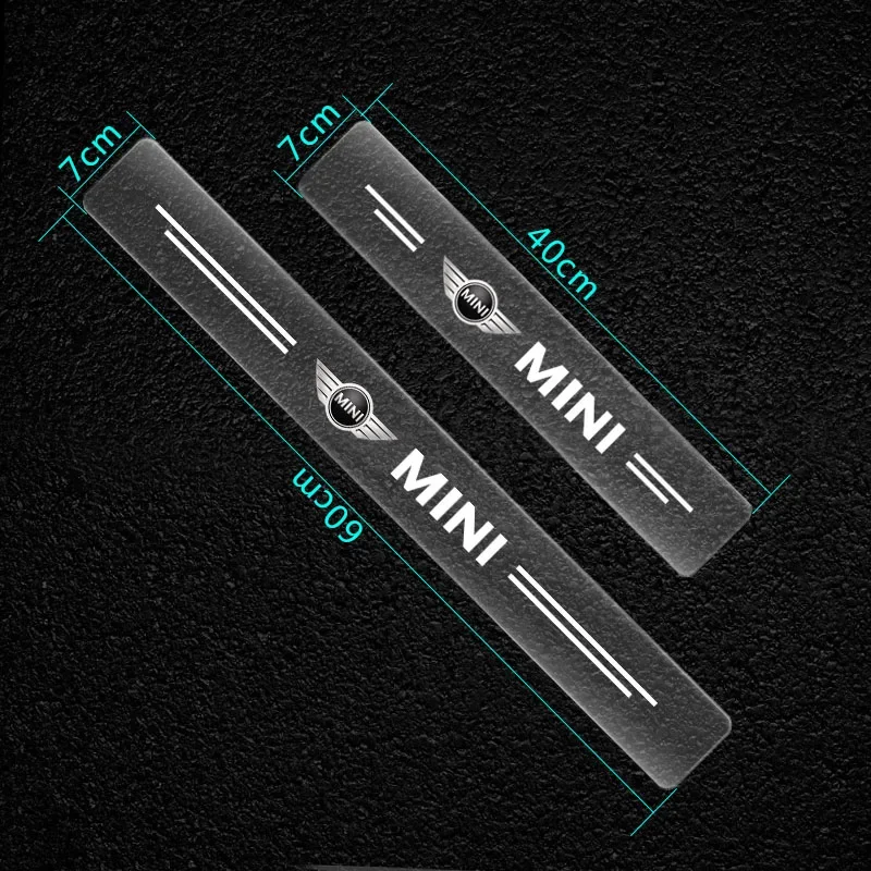 New Car Door Sill Protector Stickers Transparent Decor Decal Threshold Strip For Mini Cooper R50 R52 R53 R55 R56 R60 R61 F54 F55