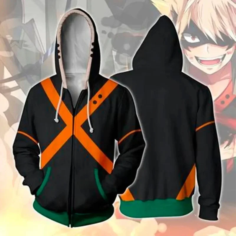 Boku No My Hero Academia Midoriya sudaderas con capucha Izuku Todoroki Shoto disfraz de Cosplay hombres mujeres sudadera uniforme escolar chaquetas abrigo