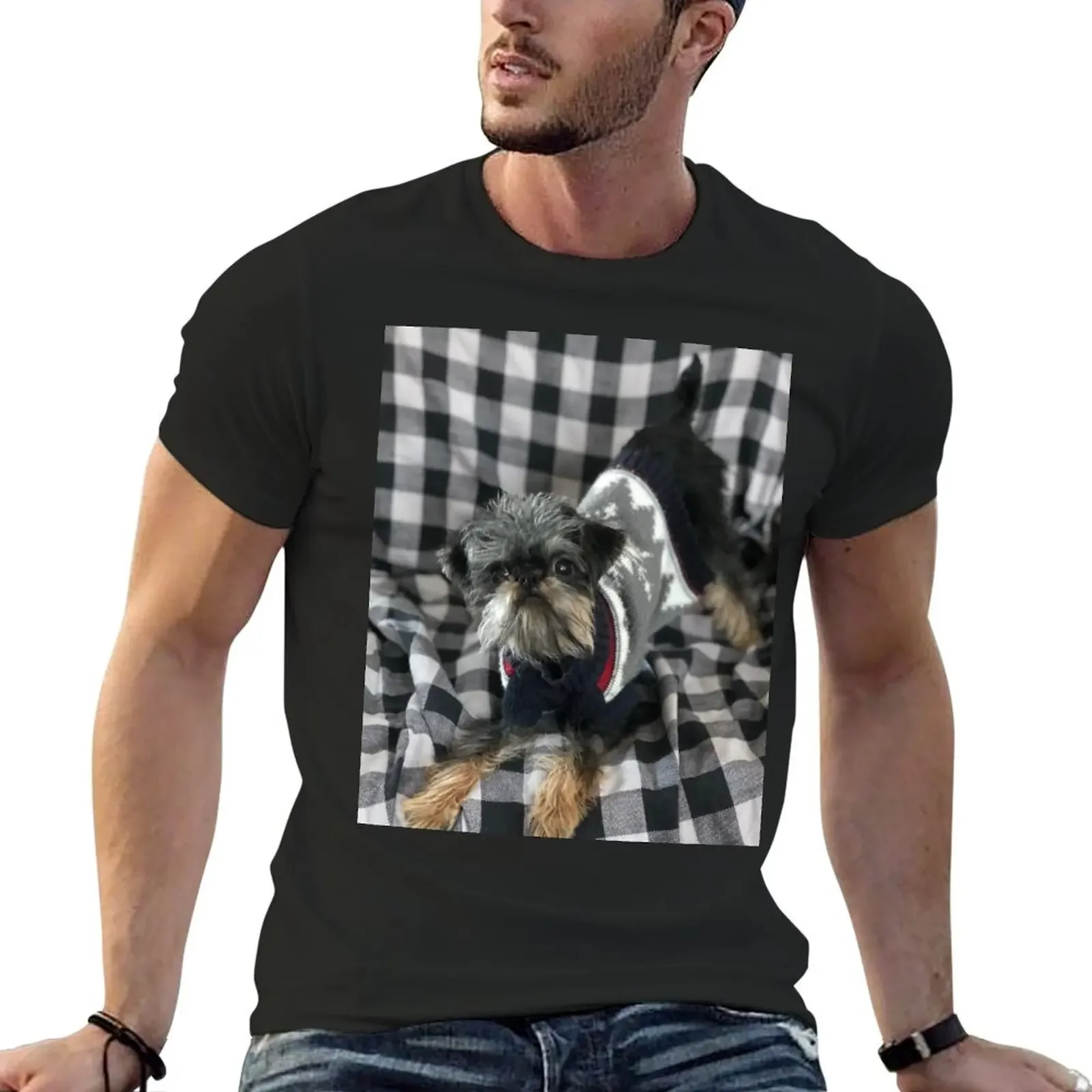 

Adorable Brussels griffon dog T-Shirt customizeds cute clothes shirts for men graphic tees