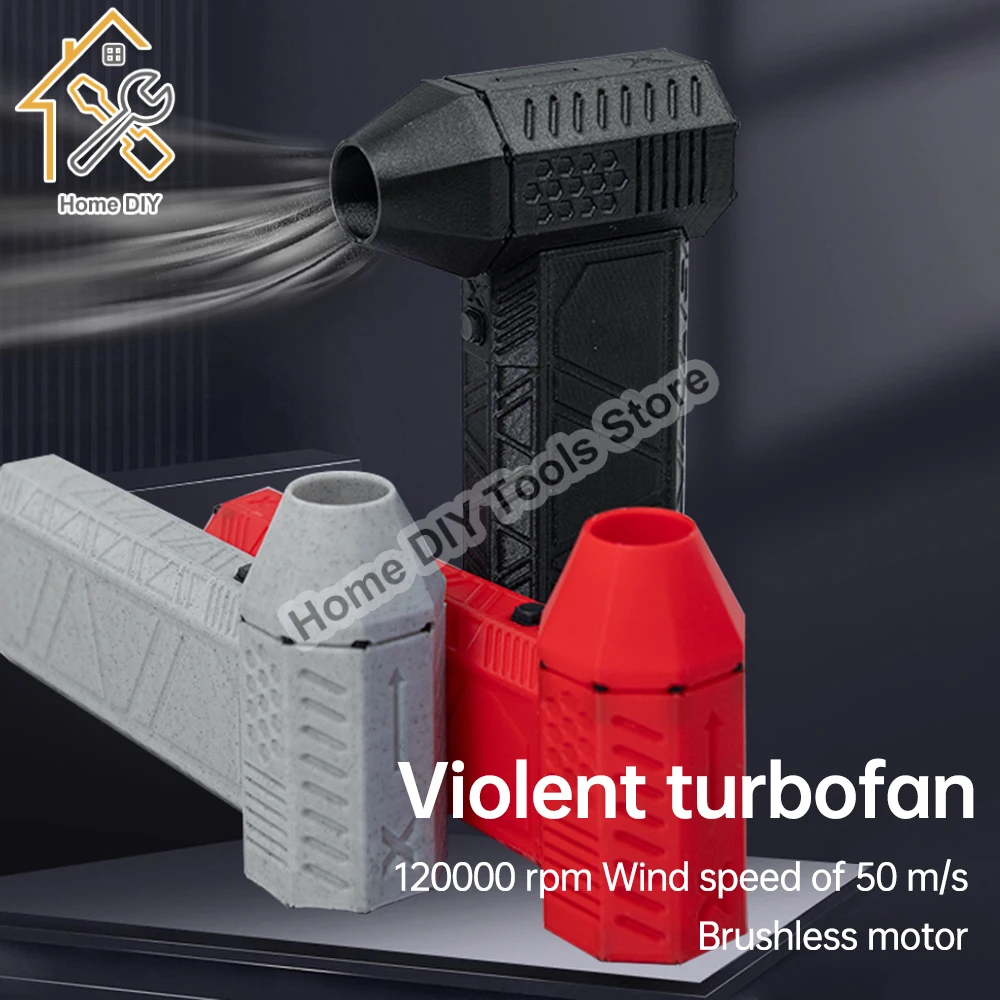 

Mini Violent Blower Portable Turbo Jet Fan Handheld Brushless Motor 120000 RPM Wind Speed Industrial Duct Fan