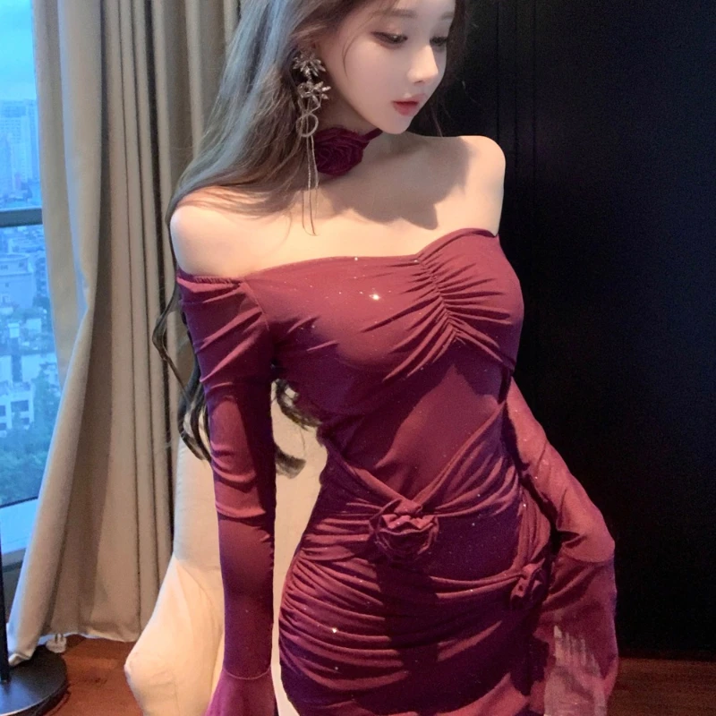 حفلة موسيقية ليلة الدانتيل متابعة الأزهار زين المجهزة التفاف الشق مساء ثوب اللباس #1