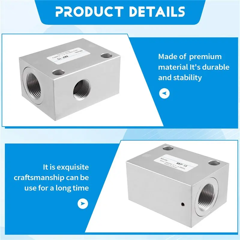 A19F-KKP-15 Quick Exhaust Valve Pneumatic Cylinder Speed Boost Acceleration Rapid Valve