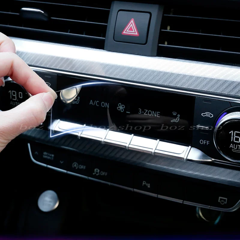 Для Audi A4L A5 Q5L 2017-2024 защитная внутренняя модификация кондиционера пленка центрального управления высокой четкости против царапин