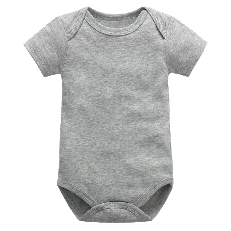 Newborn Baby Bodysuit Summer Solid O-neck Soft Cotton Short Sleeve Baby Clothing Body Baby Boys Girls Baby Bodysuits baby tee