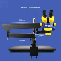 Mechanik 7X-45X mikroskop przemysłowa Triocular mikroskop Stereo 42MP aparat telefon komórkowy HD naprawa mikroskop lornetka MC75T