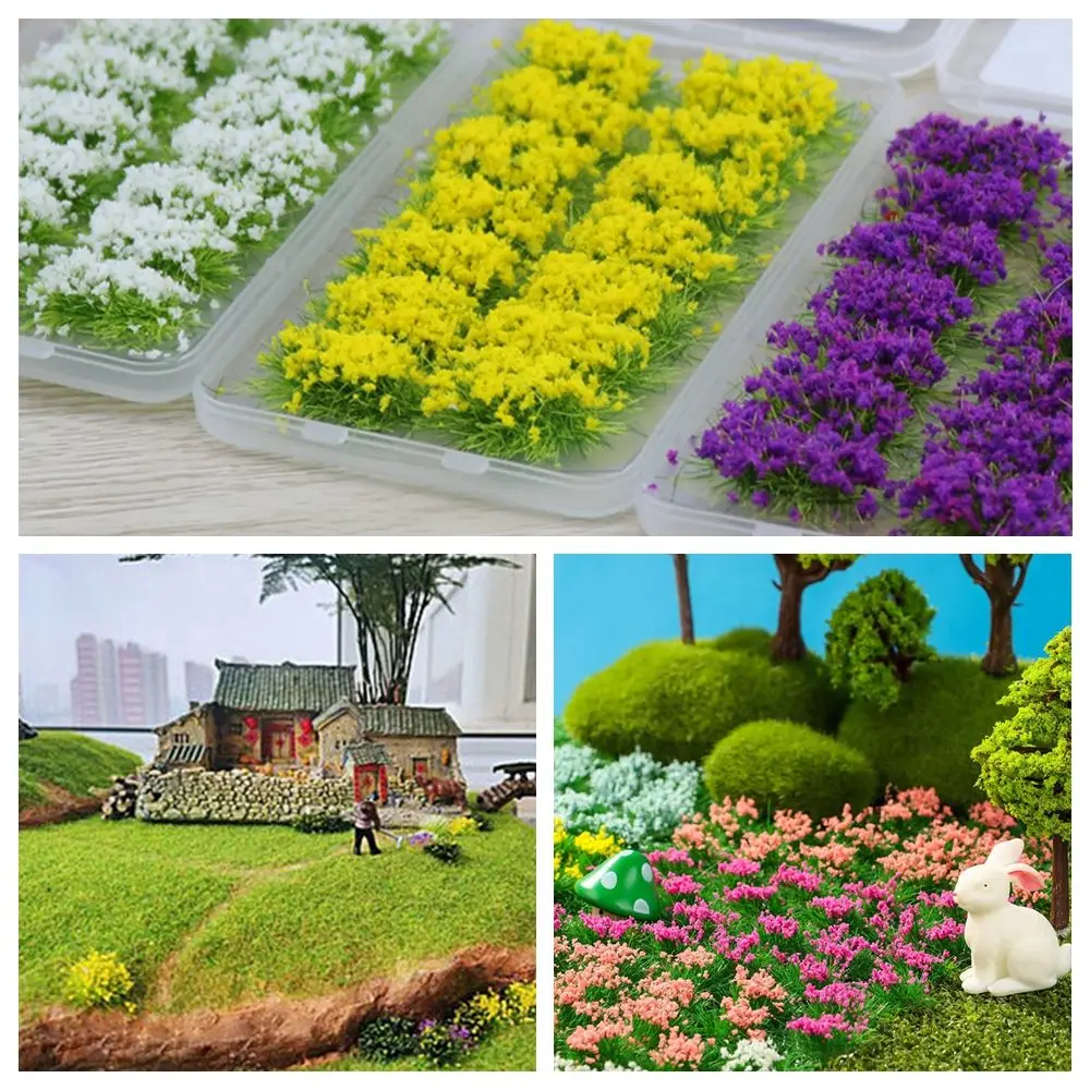 14 قطعة مادة يدوية مادة خارجية عش زهور نباتي نموذج بناء رملي #3