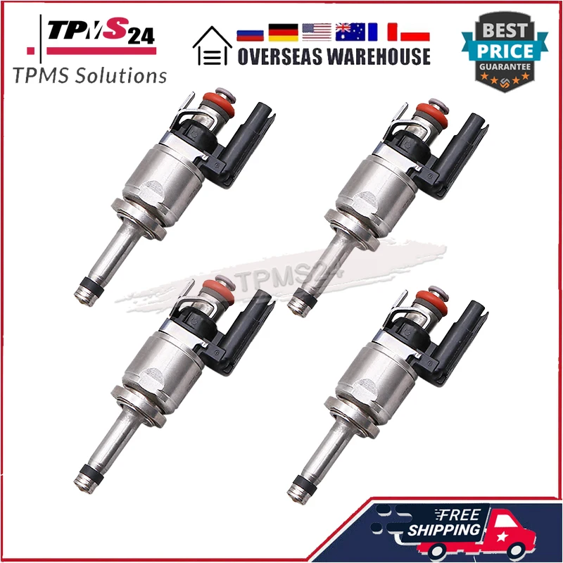 Set of (4) New 31303495 Fuel Injectors For 2014-2015Volvo S60 S80 V60 V70 XC60 XC70 2.0L Turbo