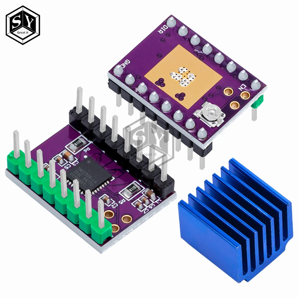 5.5v-28v TMC2209 compatible stepper motor silent driver module 256 subdivision replaces TMC2208 A4988