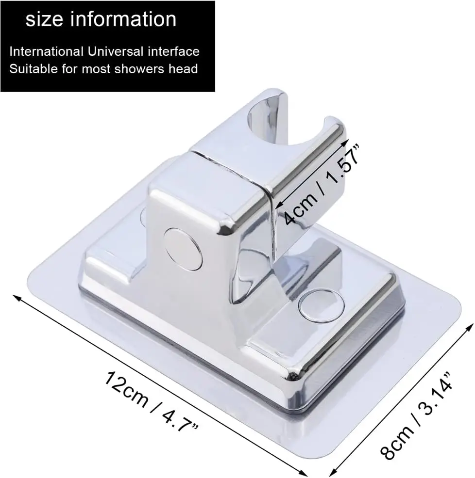 Showerhead Brackets Waterproof Shower Head Holder Non-Punching Shower Bracket for Fixing showerhead,Adjustable Shower Holder